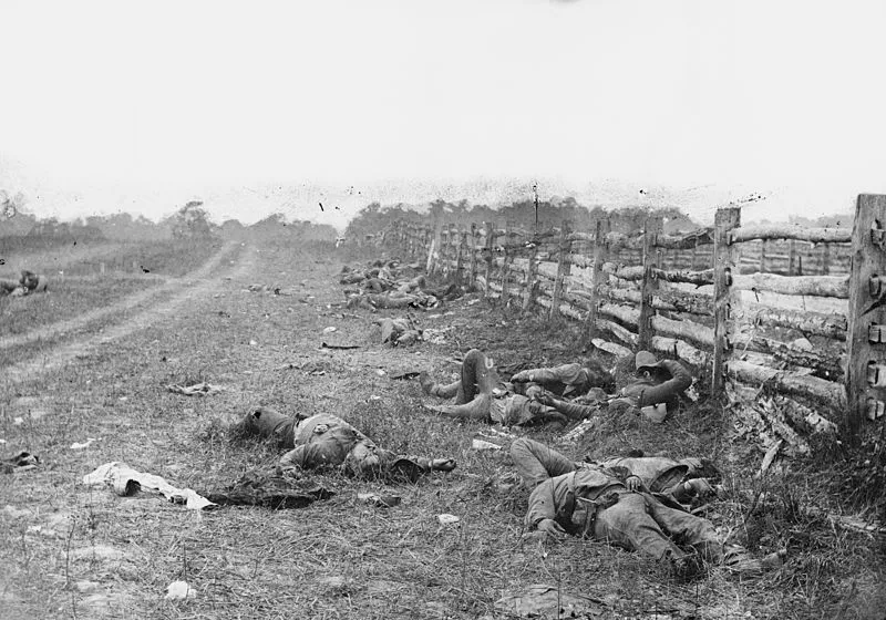 dode soldaten bij Slag bij Antietam